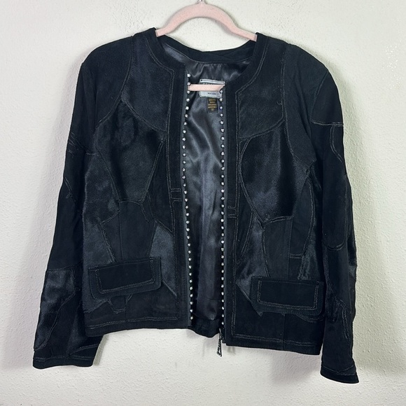 Stillman Studio New York Genuine Leather Jacket in Black size Medium - Picture 9 of 11